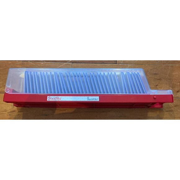 NEW Sizzix Sizzlits Alphabet Set Nouveau With Storage Case - Picture 2 of 4